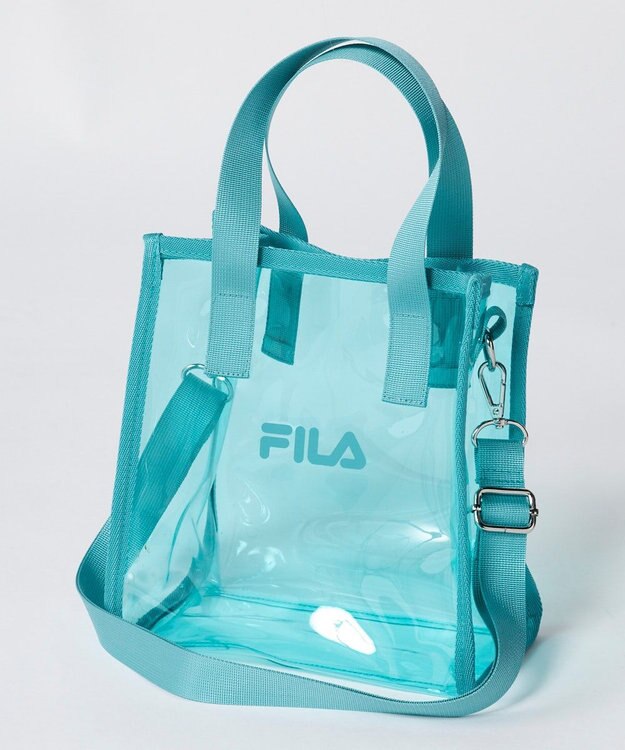 OP／FILA 【FILA】PVCロゴ2WAYバッグ ライトグリーン