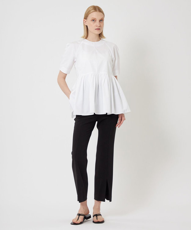 BEIGE， 【WEB限定】DIAMANT / ギャザーブラウス White