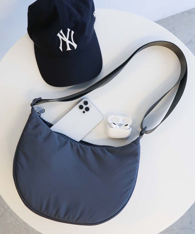 WEGO カラーハーフムーンショルダー グレー