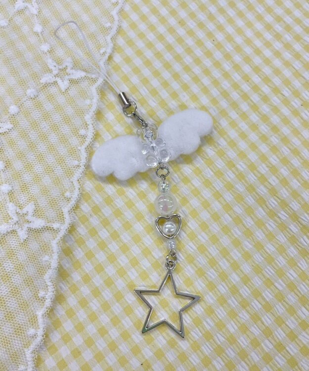 WEGO スターエンジェルキーホルダー ホワイト