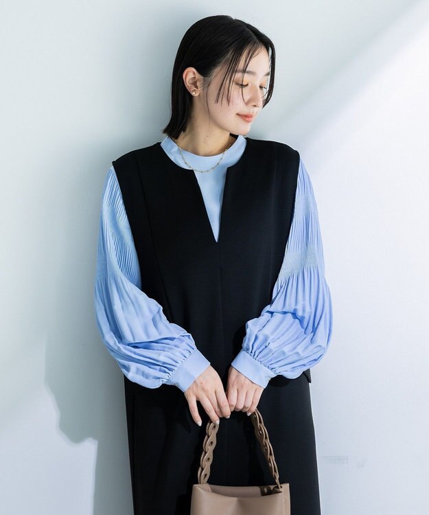 Green Parks 　ダンボールスキッパージャンパースカート Black