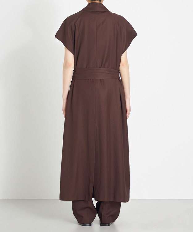 NAVE 【Nave】バルキーツイル ロングジレ ダークブラウン系