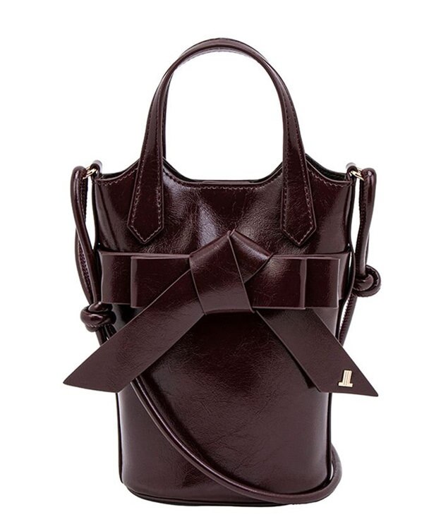 LANVIN en Bleu リュバン ショルダーバッグ ボルドー