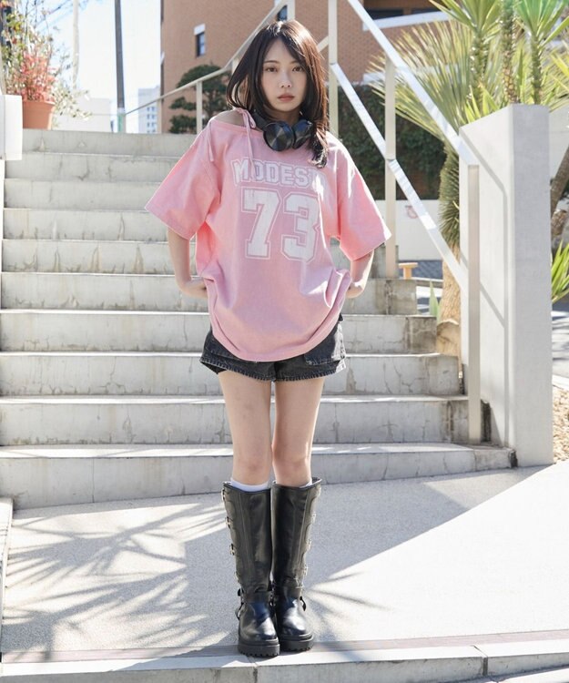 WEGO ２WAYグラフィックワンショルBIGT 柄4