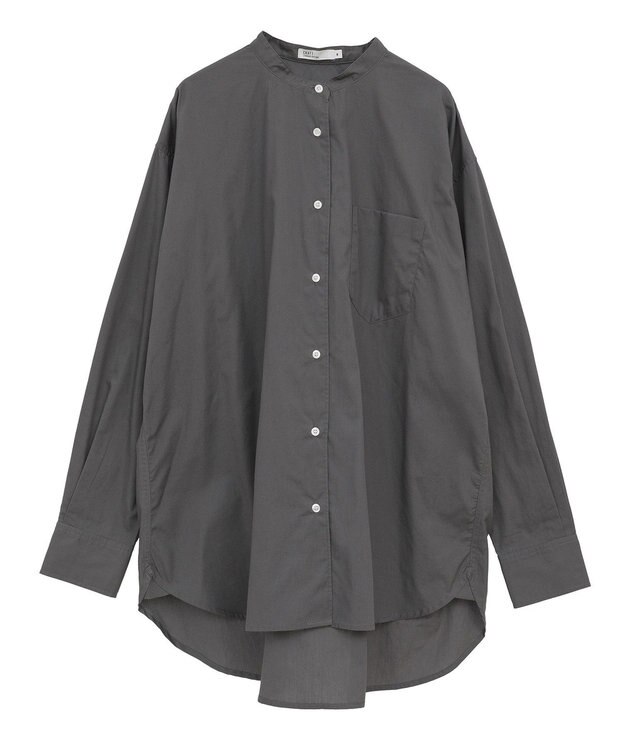 CRAFT STANDARD BOUTIQUE バンドカラーシャツ Charcoal Gray