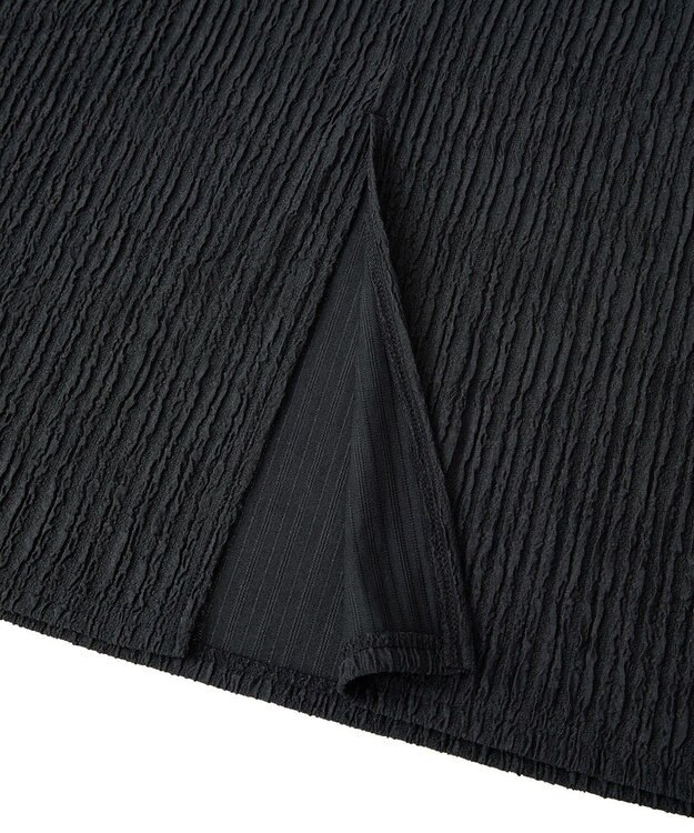 Green Parks ダブルウエストレイヤードイージーナロースカート Charcoal Gray