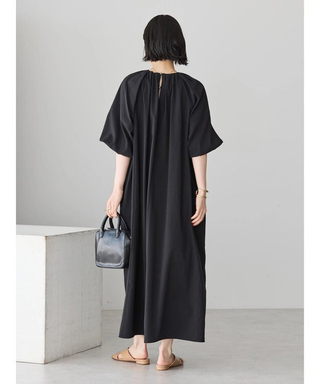 AMERICAN HOLIC 接触冷感バルーンスリーブワンピース Black
