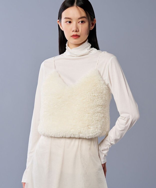 uncrave 【手洗い可】シープライク ファー ビスチェ（uncrave STANDARD） オフ