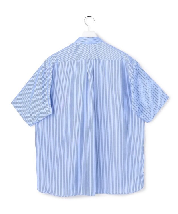 J.PRESS YORK STREET 【UNISEX】クレイジーパターン ストライプシャツ サックスブルー系8