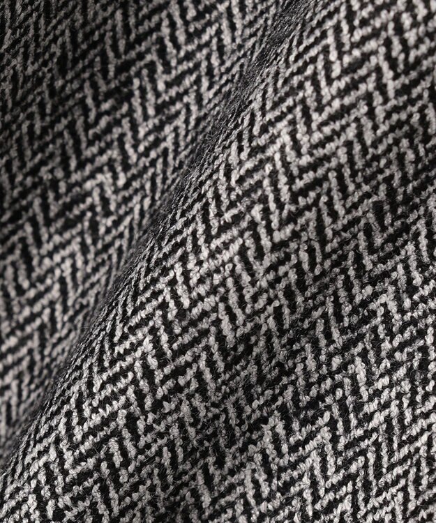 J.PRESS LADIES クラシカルツイード＆ヘリンボン セミワイド パンツ ブラック系5