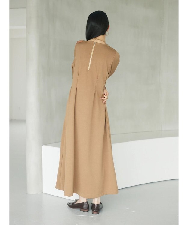 Green Parks armonia．ウエストタックポンチワンピース Beige