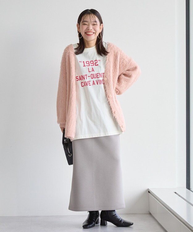 AMERICAN HOLIC カールシャギーカーディガン Peach