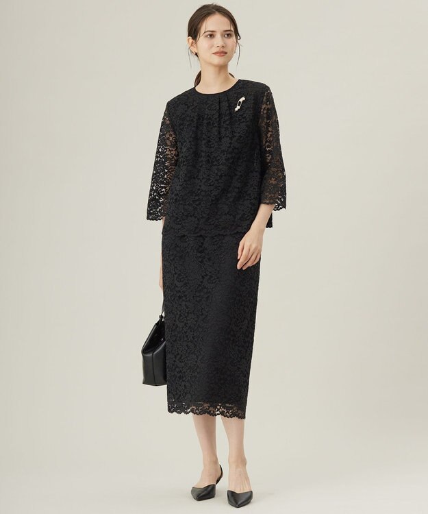 セットアップ対応・洗える】フルールスカラレース スカート / 自由区 S