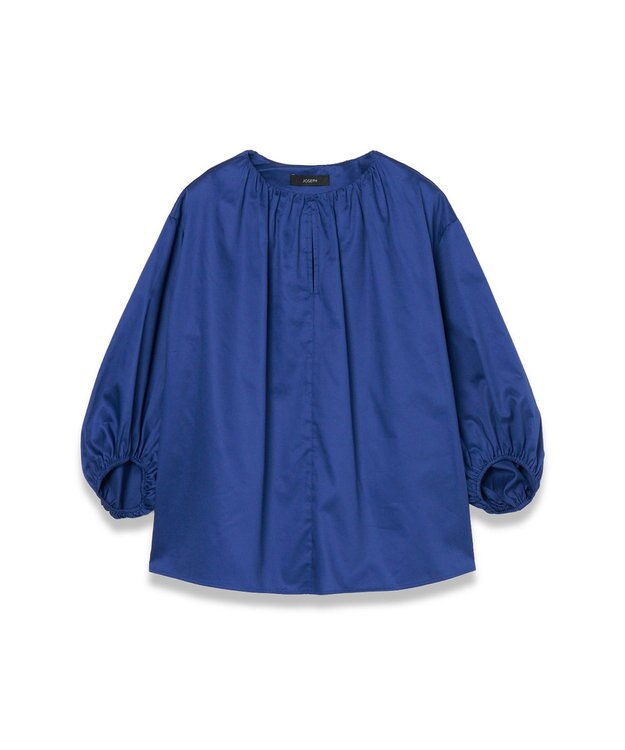 JOSEPH 【洗える】コットンサティーン　ブラウス Cobalt