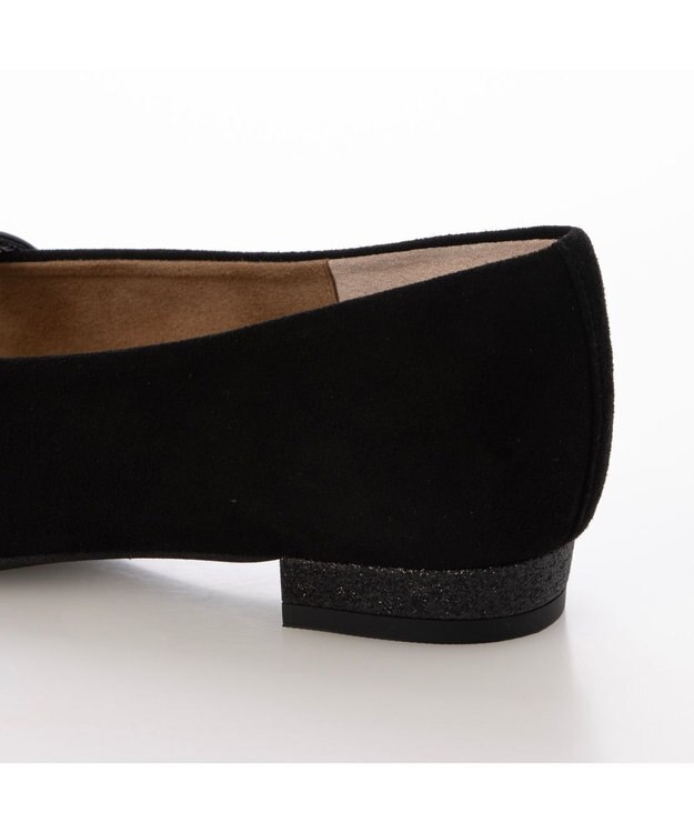 MODE ET JACOMO <MODE ET JACOMO>スクエアトゥメリージェーンパンプス ブラックスエード