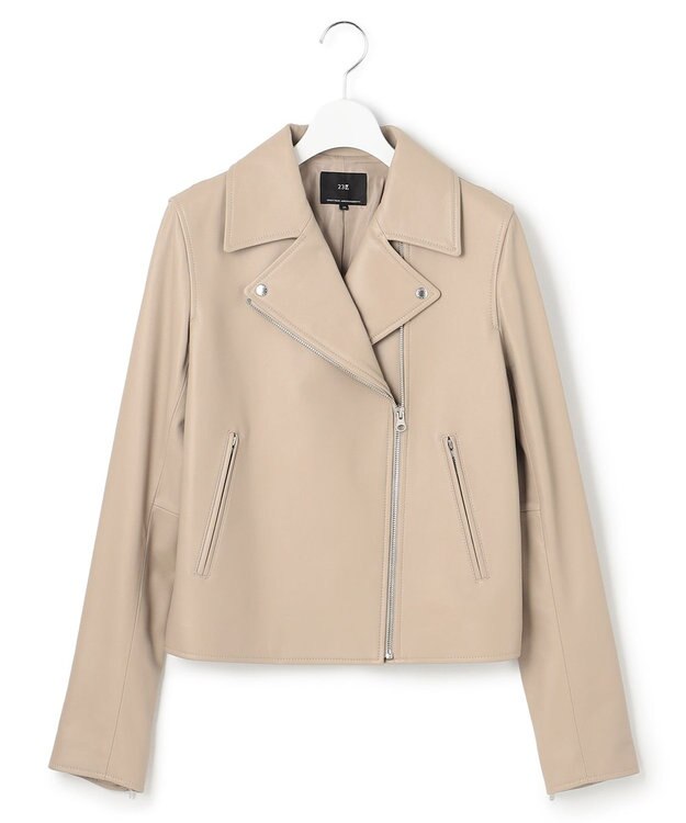 23区 ラムレザー ライダース ジャケット モカ