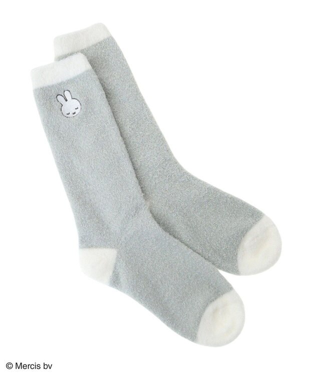 Green Parks Ｍｉｆｆｙ／ふわふわルームソックス Charcoal Gray
