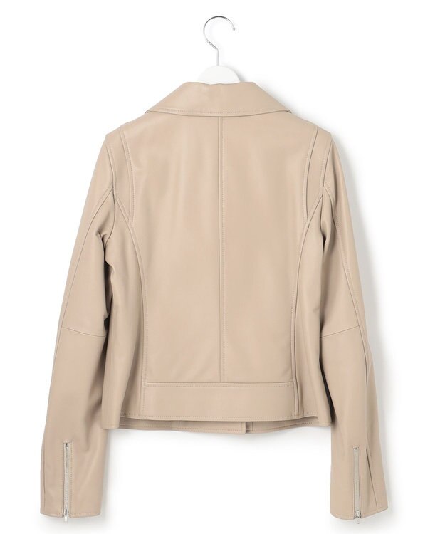 23区 ラムレザー ライダース ジャケット モカ