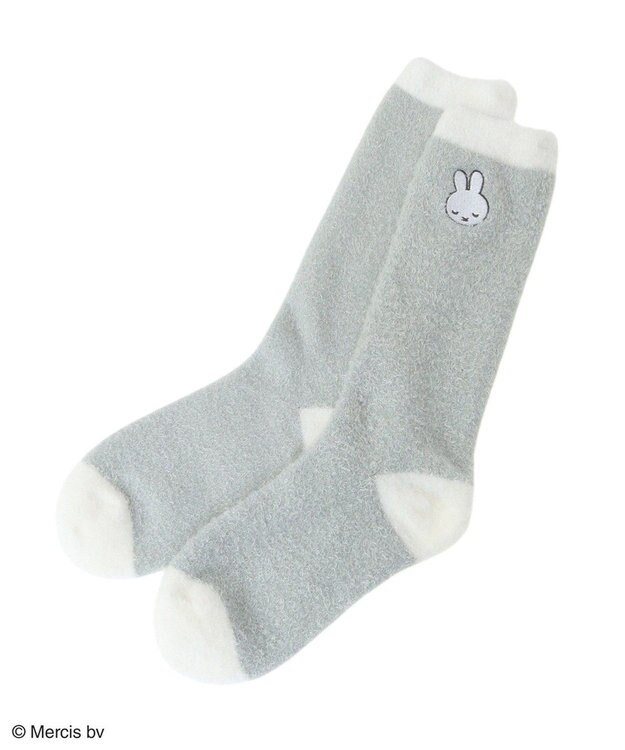 Green Parks Ｍｉｆｆｙ／ふわふわルームソックス Charcoal Gray