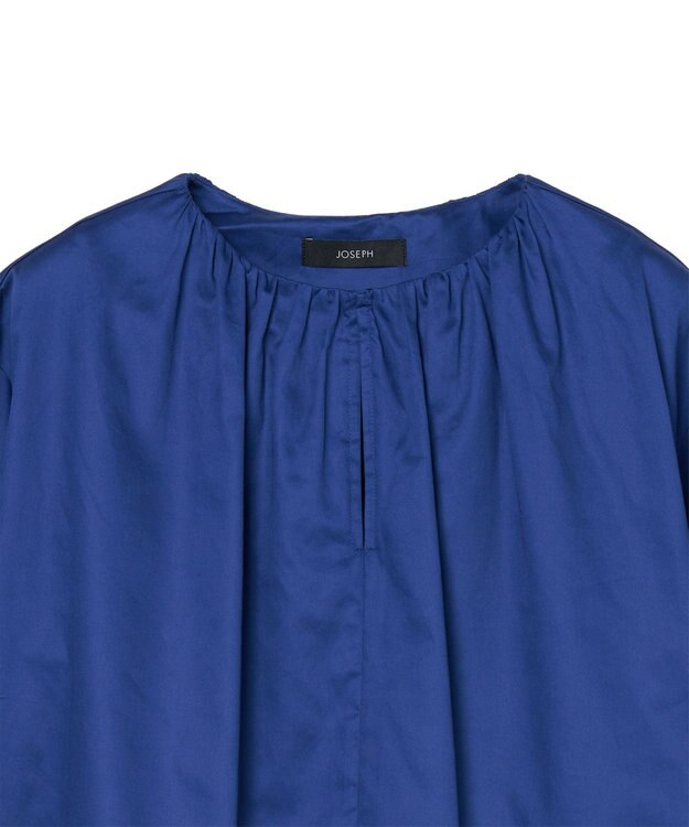 JOSEPH 【洗える】コットンサティーン　ブラウス Cobalt