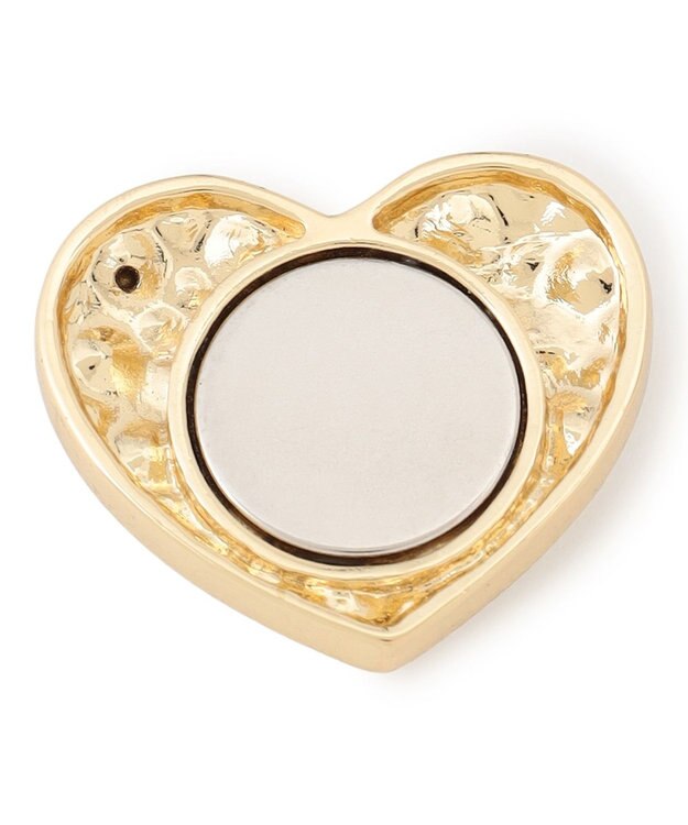 UNFILO 【マグネット】ハートブローチ ゴールド