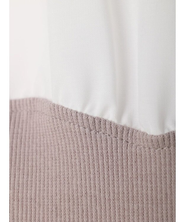 earth music&ecology オープンショルダードッキングプルオーバー Ivory