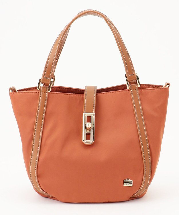 LA BAGAGERIE ひねり金具付きエレガンストート　SSサイズ レンガブラウン