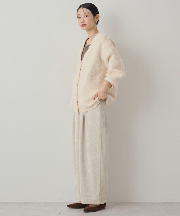 AMERICAN HOLIC カールシャギーカーディガン Ivory