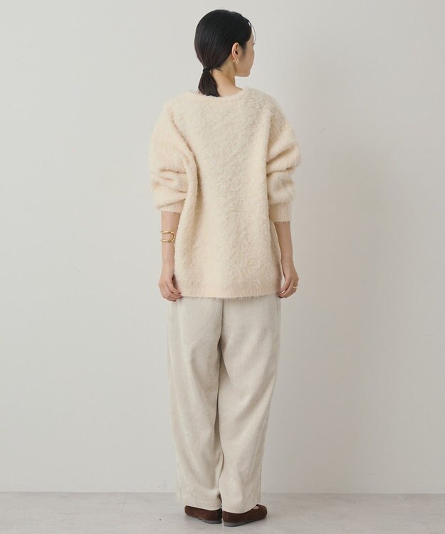 AMERICAN HOLIC カールシャギーカーディガン Ivory