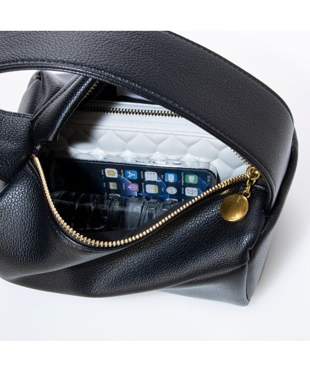 UNBILLION カシュカシュ cachecache / アシンメトリーワンハンドルバッグ ブラック