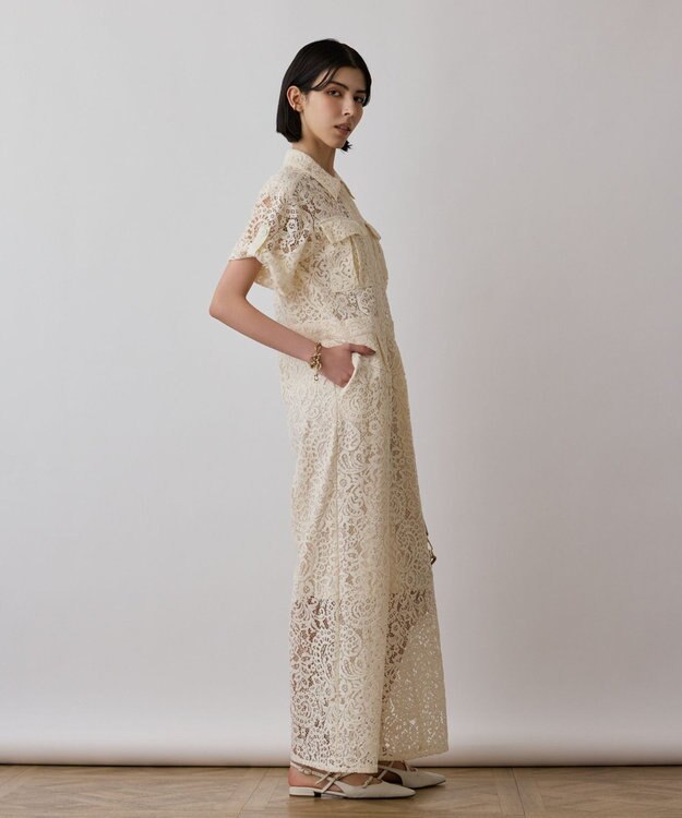 GRACE CONTINENTAL コードレースジャンプスーツ キナリ