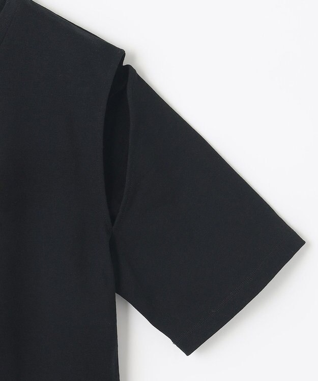 NAVE 【Nave　洗える】クリアジャージー Tシャツ ブラック系