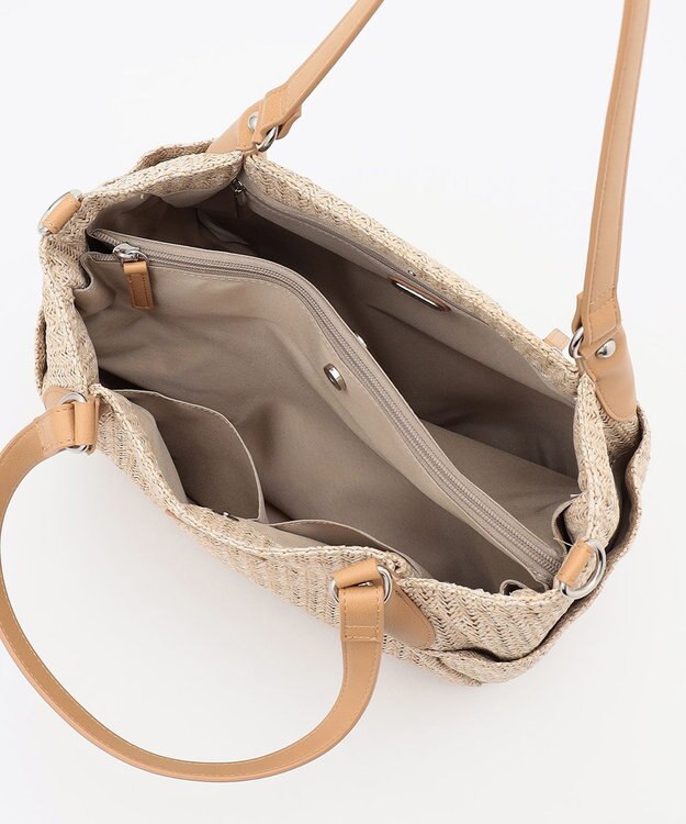 LA BAGAGERIE つまみハンドル　サマー2wayトートバッグ ベージュ