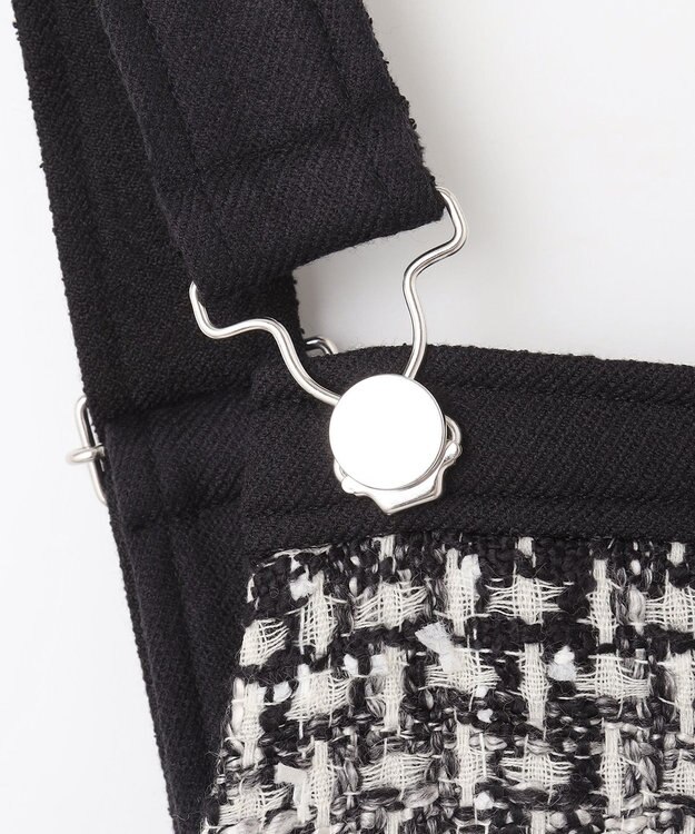 GRACE CONTINENTAL ミディツイードジャンパースカート バイカラー