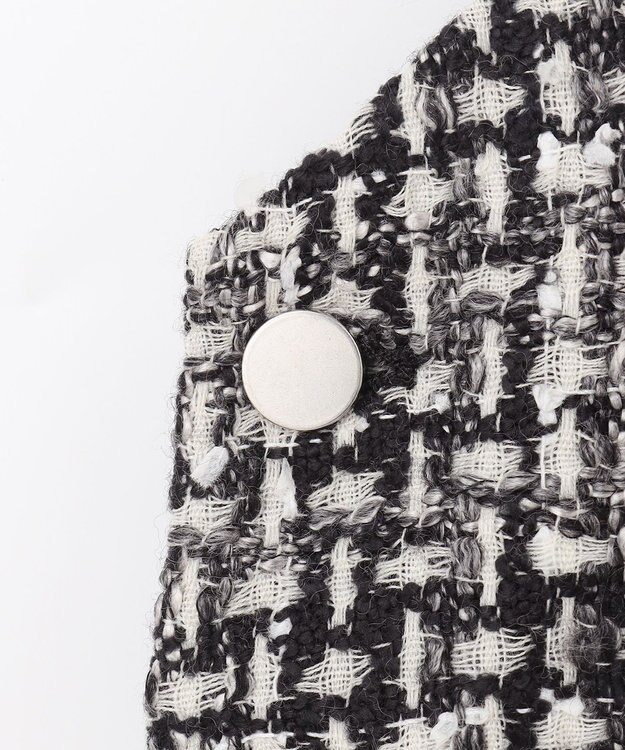 GRACE CONTINENTAL ミディツイードジャンパースカート バイカラー