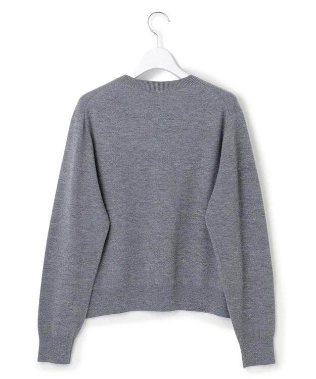 23区 L スパンコールニット カーディガン グレー系