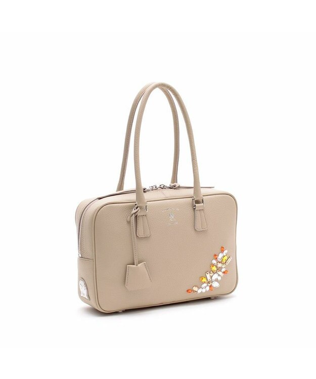 A.D.M.J. クリスタルソーイングボストン28cm シロチャ