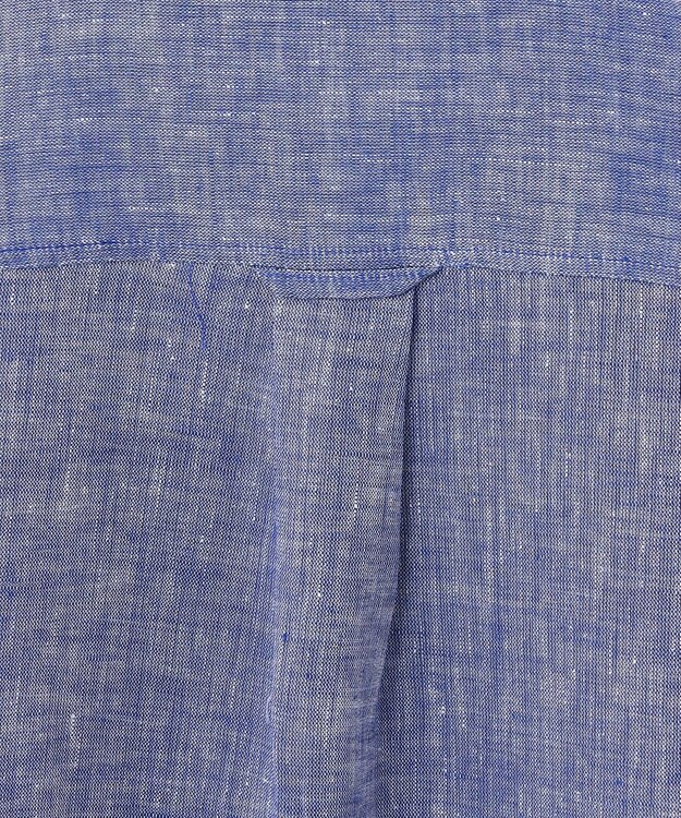 JOSEPH ABBOUD 【キングサイズ・麻100％・軽い・涼しい】モイスチャーリネン シャツ ブルー系