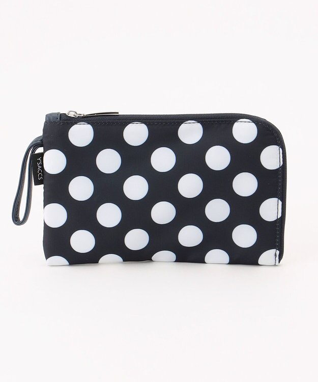 Y'SACCS イタリアンシープ　マルチポーチ付き　ホーボーバッグ ネイビー