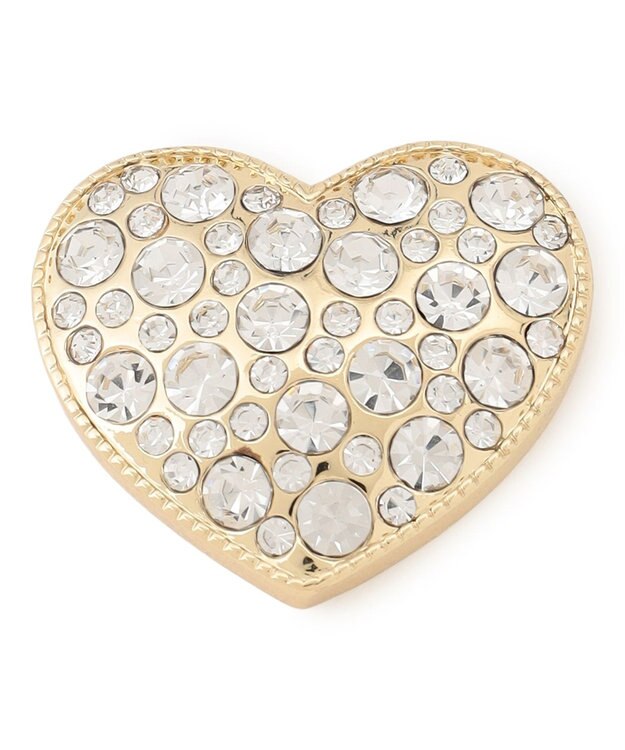 UNFILO 【マグネット】ハートブローチ ゴールド