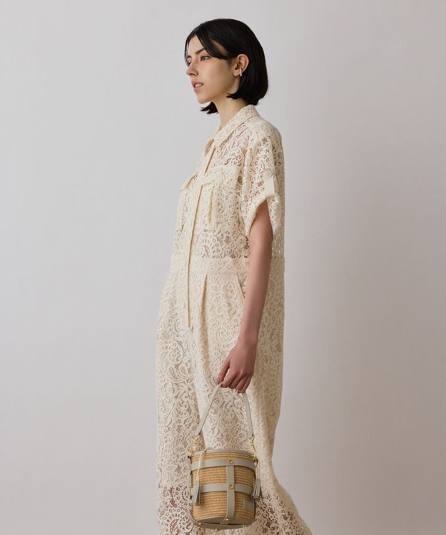 GRACE CONTINENTAL コードレースジャンプスーツ キナリ