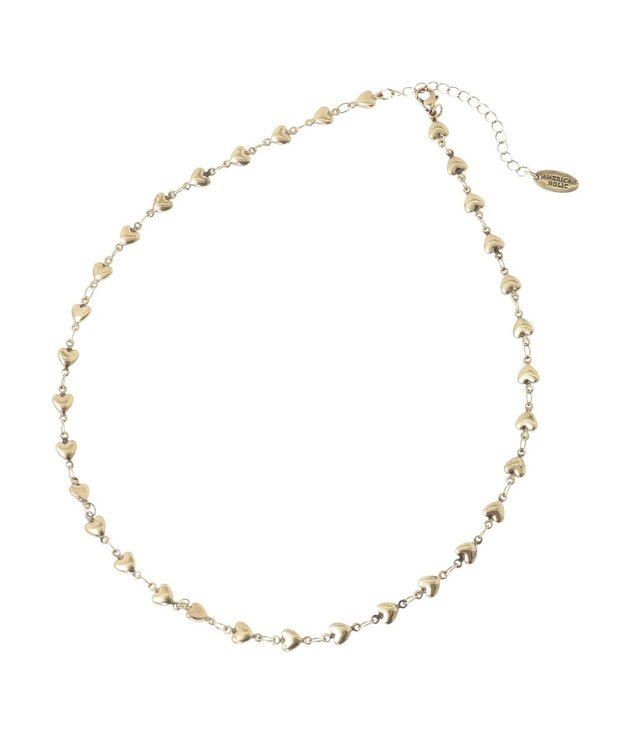 AMERICAN HOLIC ハートモチーフチェーンネックレス Gold