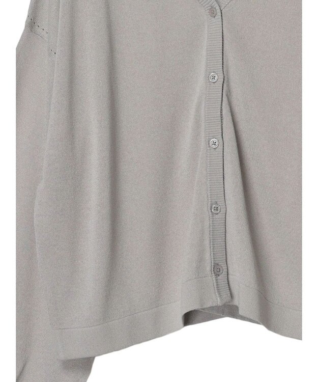 earth music&ecology シアーカーディガン Gray