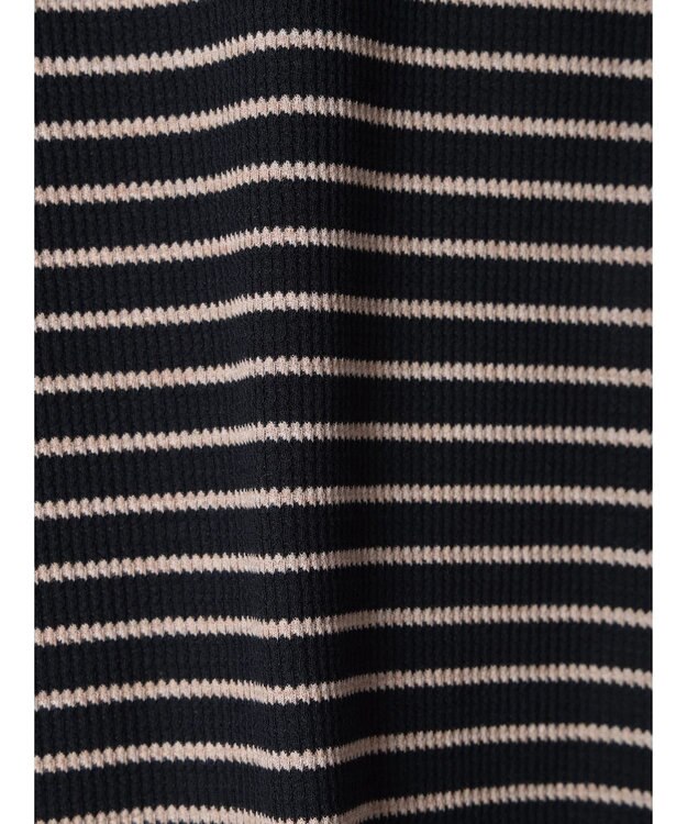 CRAFT STANDARD BOUTIQUE ボーダーワッフルプルオーバー Black