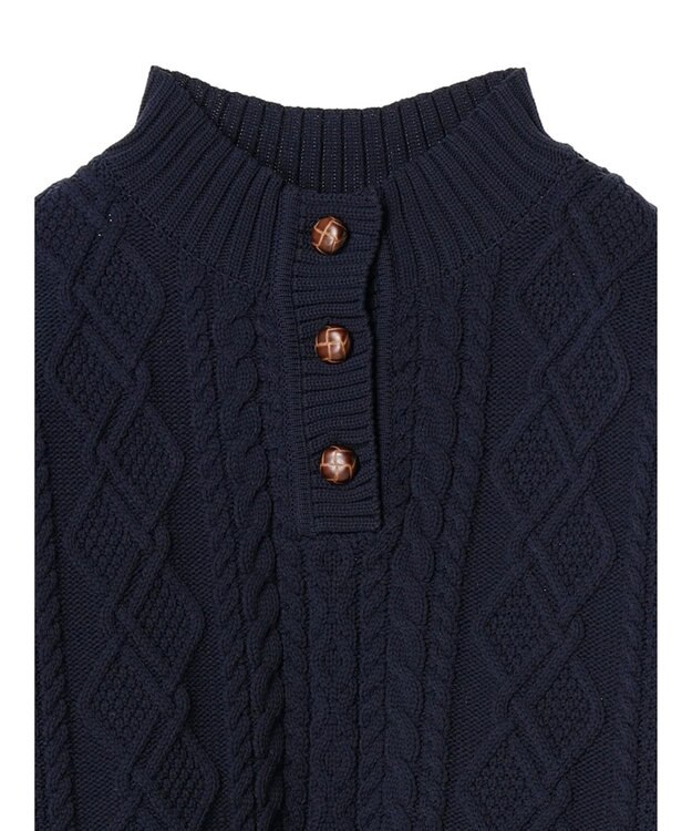 CRAFT STANDARD BOUTIQUE リサイクルポリエステルヘンリーネックプルオーバー Navy