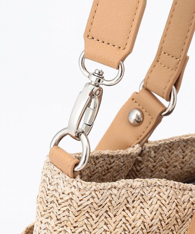 LA BAGAGERIE つまみハンドル　サマー2wayトートバッグ ベージュ