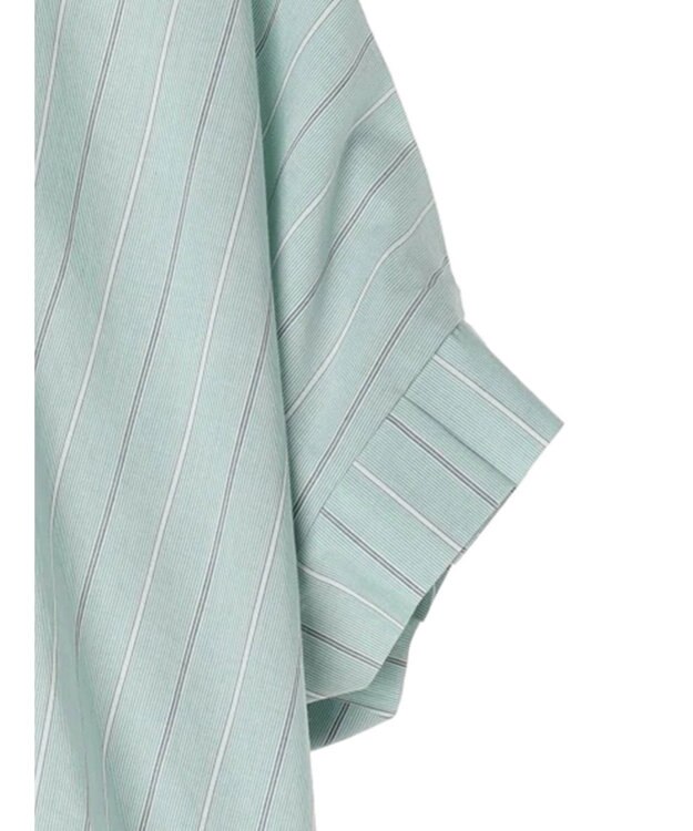 AMERICAN HOLIC ＵＶカット袖タックフレンチスリーブシャツ Stripe Green
