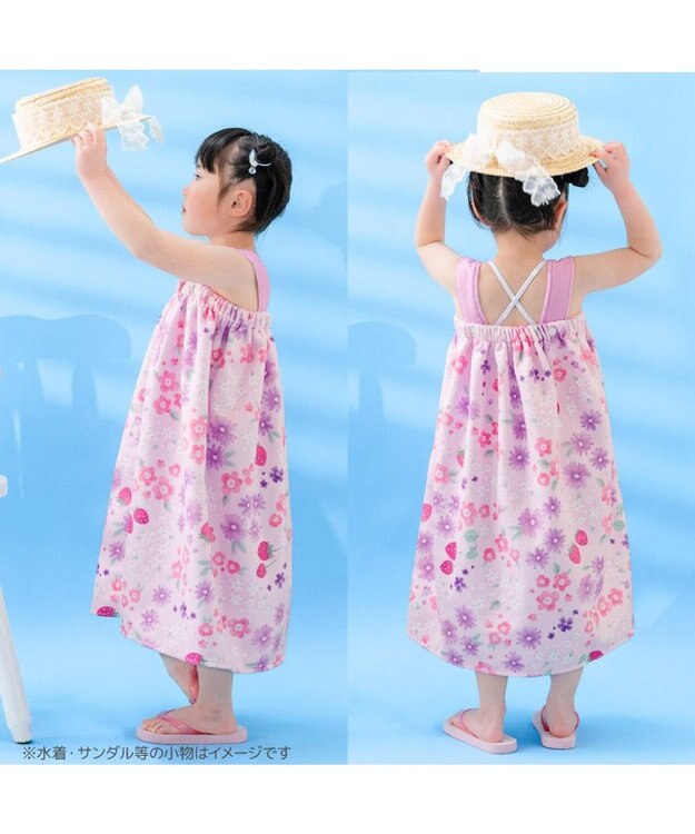 Mother garden マザーガーデン 野いちご 水泳 ラップタオル 60cm 野いちご