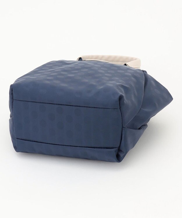 Y'SACCS はっ水ドットジャカード　ショートハンドル付き　軽量2wayショルダー ネイビー