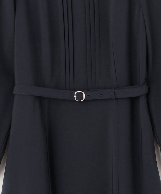 ANY SIS 【洗える】セレモニーダブルクロス ワンピース ネイビー